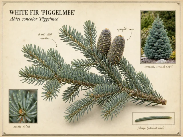 White Fir ‘Piggelmee’ (Abies concolor ‘Piggelmee’)