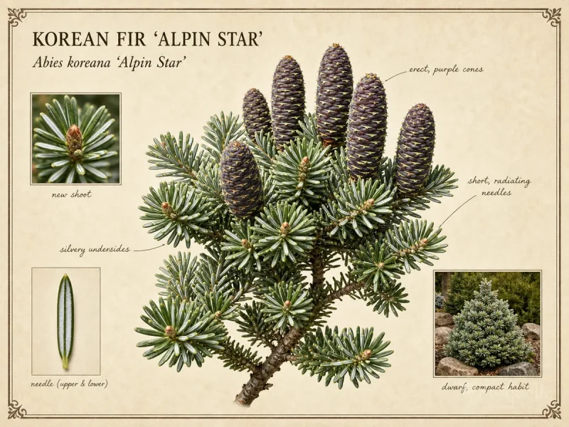 Korean Fir ‘Alpin Star’ (Abies koreana ‘Alpin Star’)