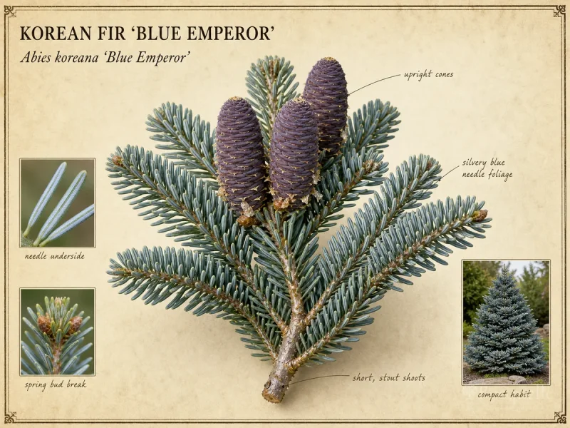 Korean Fir ‘Blue Emperor’ (Abies koreana ‘Blue Emperor’)