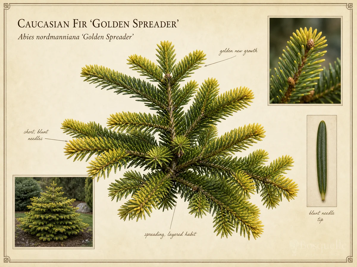 Caucasian Fir 'Golden Spreader'