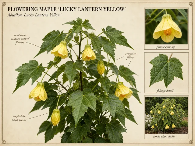 Flowering Maple ‘Lucky Lantern Yellow’ (Abutilon ‘Lucky Lantern Yellow’)
