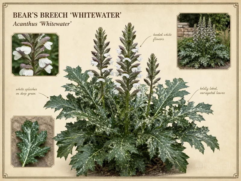 Bear’s Breech ‘Whitewater’ (Acanthus ‘Whitewater’)