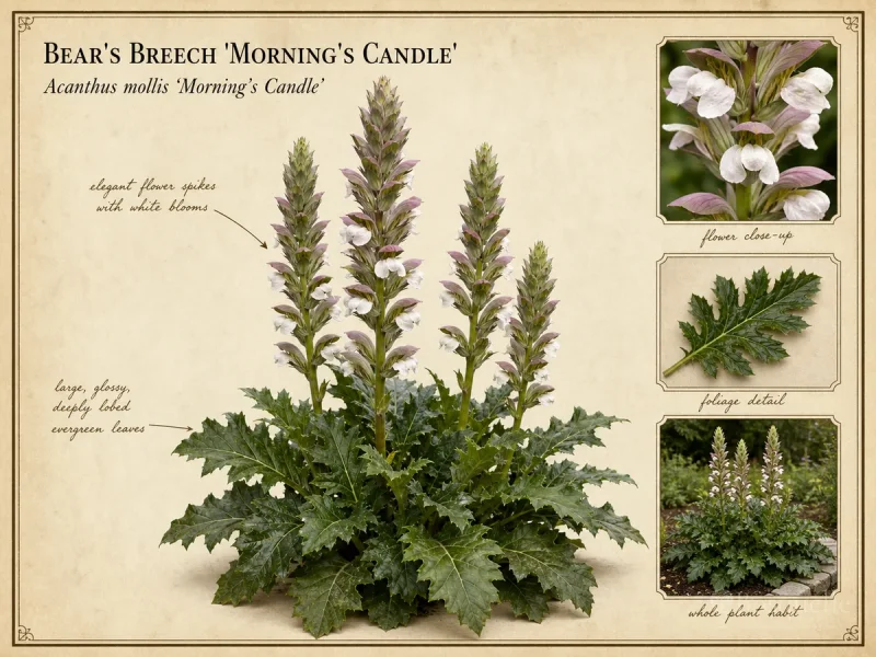Bear’s Breech ‘Morning’s Candle’ (Acanthus mollis ‘Morning’s Candle’)