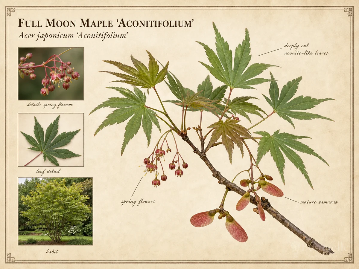 Full Moon Maple ‘Aconitifolium’ (Acer japonicum ‘Aconitifolium’)