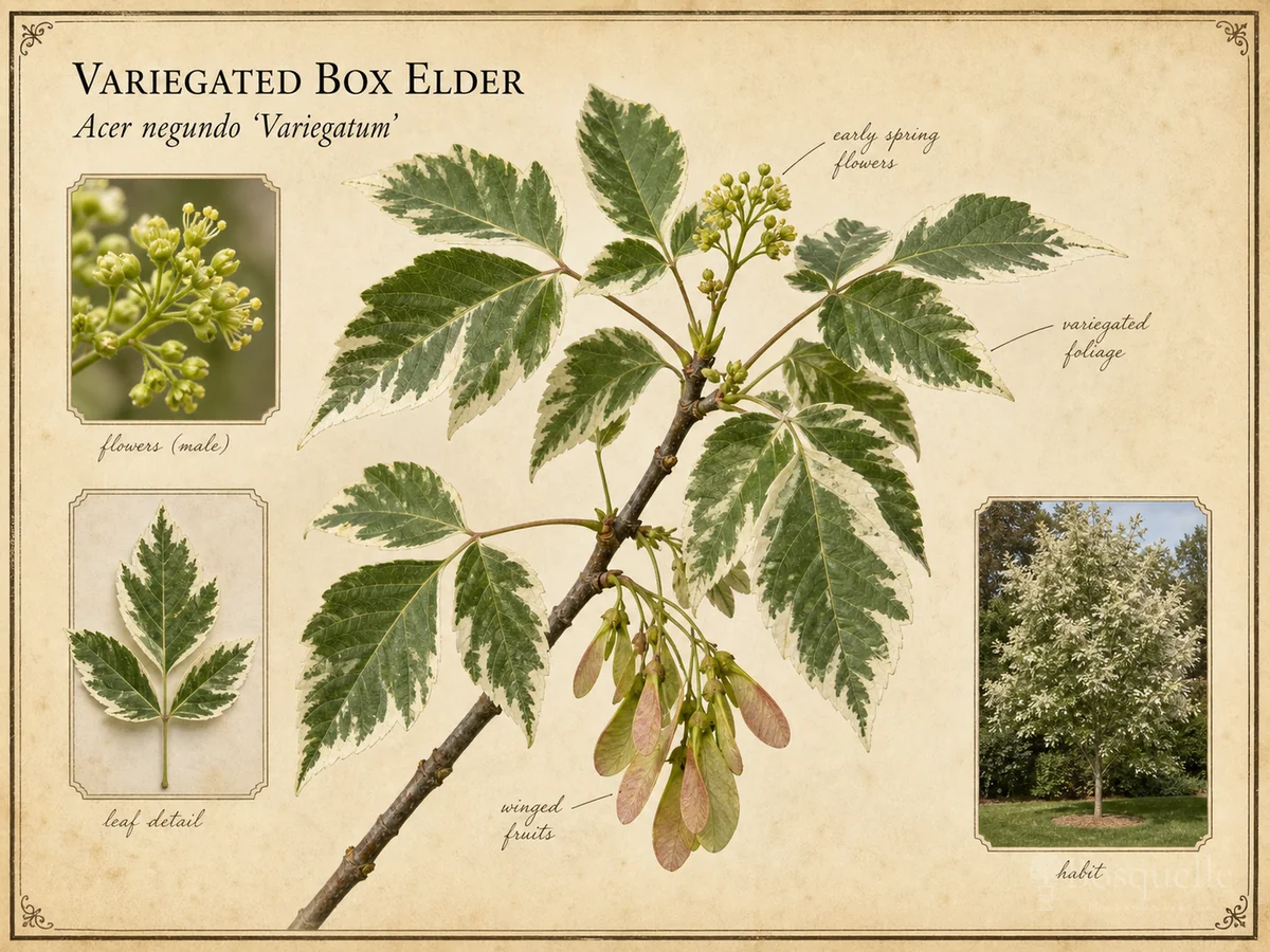 Variegated Box Elder (Acer negundo ‘Variegatum’)