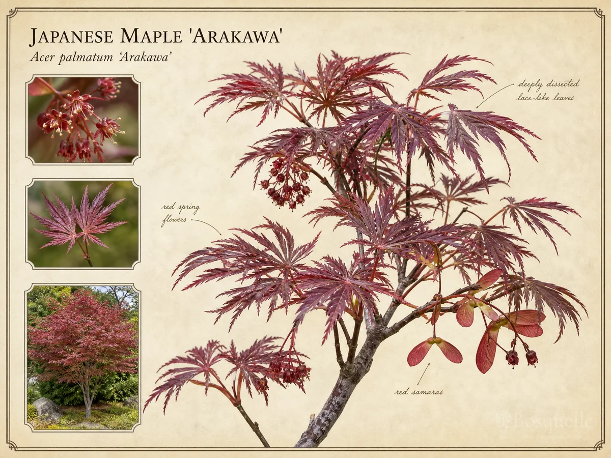 Japanese Maple ‘Arakawa’ (Acer palmatum ‘Arakawa’)