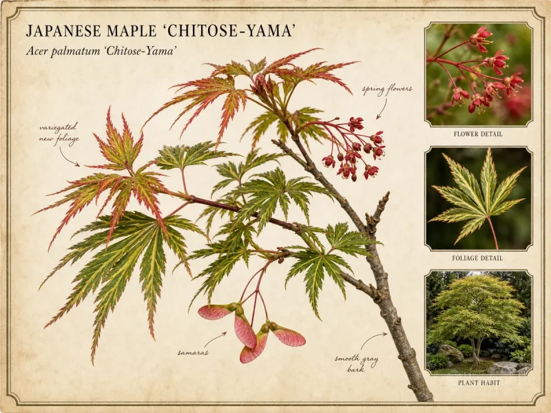 Japanese Maple ‘Chitose-Yama’ (Acer palmatum ‘Chitose-Yama’)