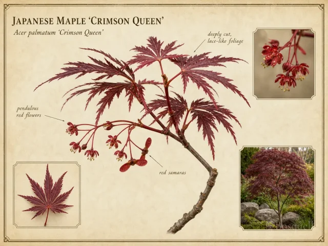 Japanese Maple 'Crimson Queen'