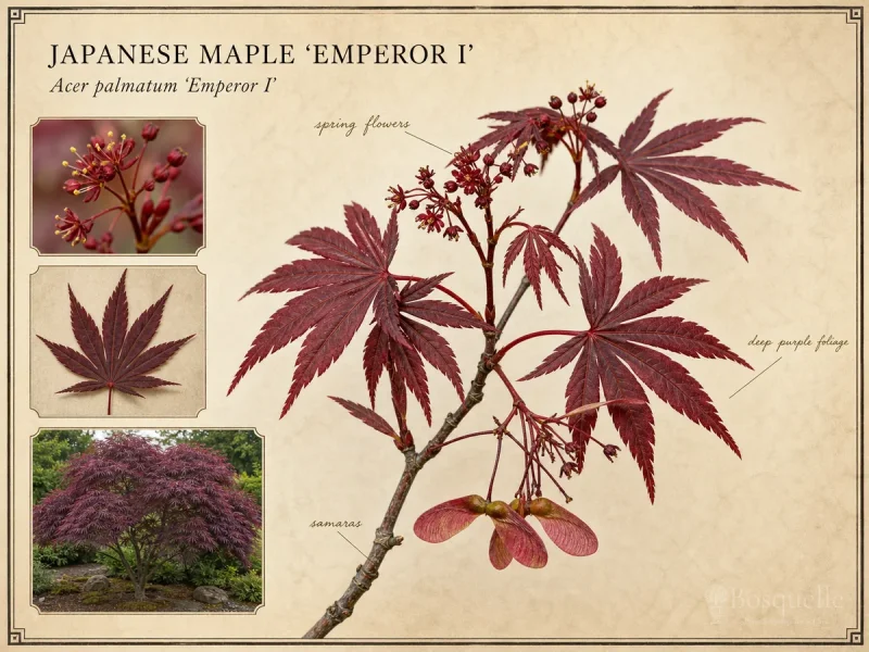 Japanese Maple ‘Emperor I’ (Acer palmatum ‘Emperor I’)
