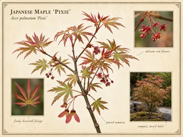 Japanese Maple ‘Pixie’ (Acer palmatum ‘Pixie’)