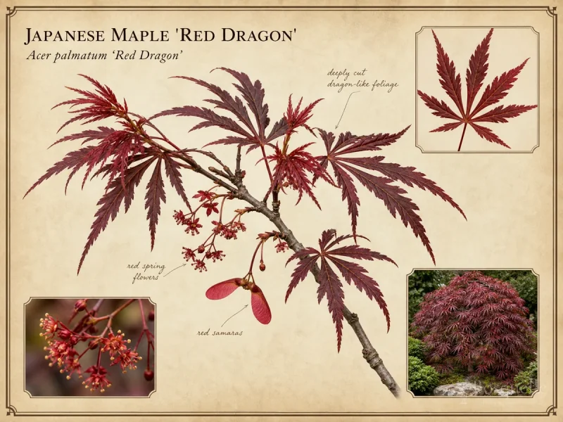 Japanese Maple ‘Red Dragon’ (Acer palmatum ‘Red Dragon’)