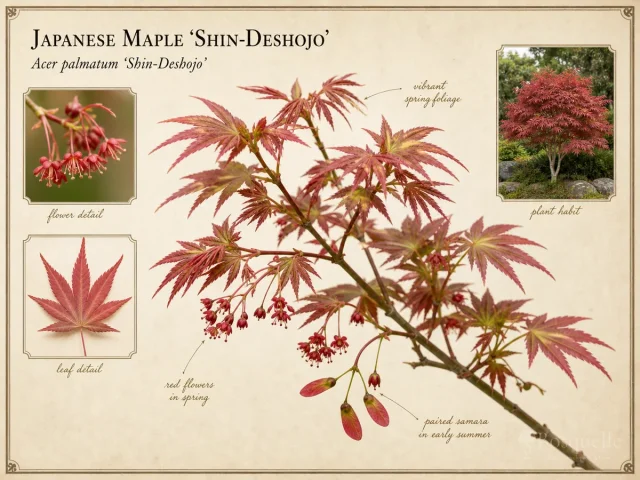 Japanese Maple ‘Shin-Deshojo’ (Acer palmatum ‘Shin-Deshojo’)