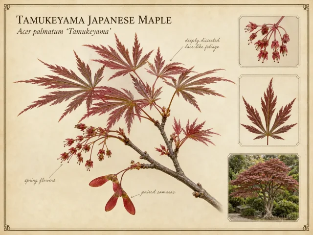 Tamukeyama Japanese Maple (Acer palmatum ‘Tamukeyama’)