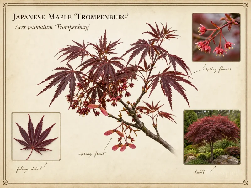 Japanese Maple ‘Trompenburg’ (Acer palmatum ‘Trompenburg’)