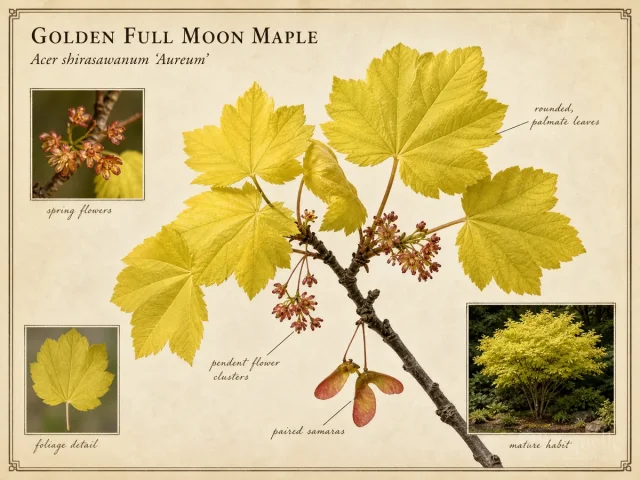 Golden Full Moon Maple (Acer shirasawanum ‘Aureum’)