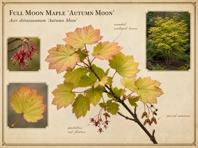 Full Moon Maple ‘Autumn Moon’ (Acer shirasawanum ‘Autumn Moon’)