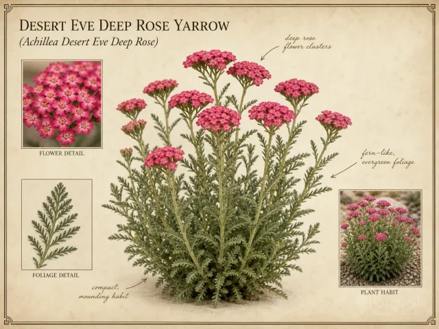 Desert Eve Deep Rose Yarrow (Achillea Desert Eve Deep Rose)