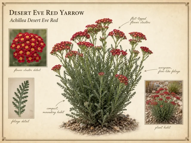 Desert Eve Red Yarrow (Achillea Desert Eve Red)