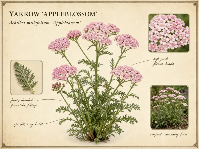 Yarrow ‘Appleblossom’ (Achillea millefolium ‘Appleblossom’)