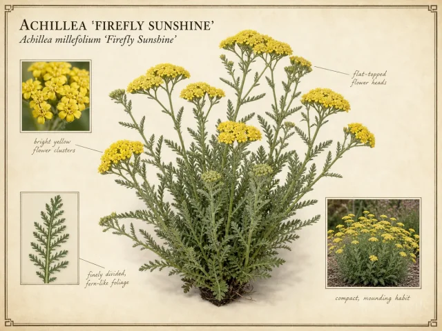 Achillea ‘Firefly Sunshine’ (Achillea millefolium ‘Firefly Sunshine’)