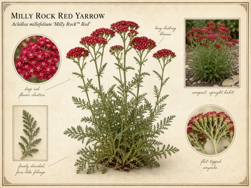Milly Rock Red Yarrow (Achillea millefolium Milly Rock™ Red)