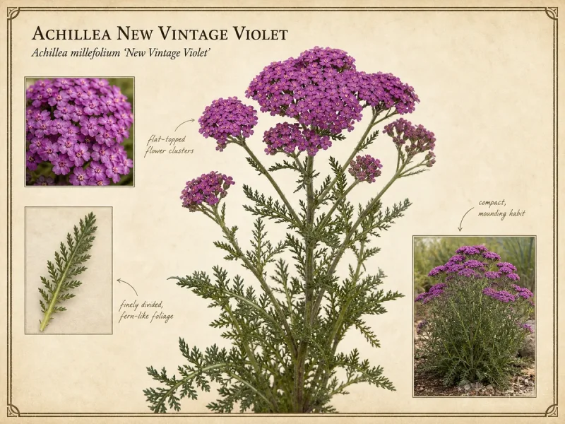 Achillea New Vintage Violet (Achillea millefolium New Vintage Violet)