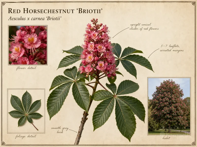 Red Horsechestnut 'Briotii'