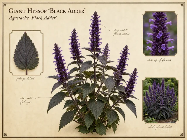 Giant Hyssop 'Black Adder'