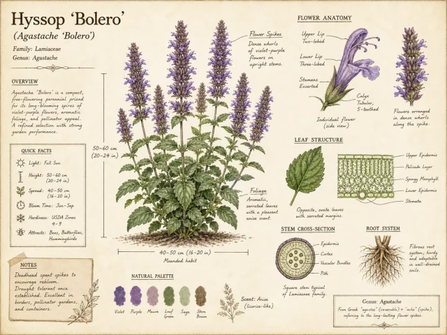 Hyssop ‘Bolero’ (Agastache ‘Bolero’)