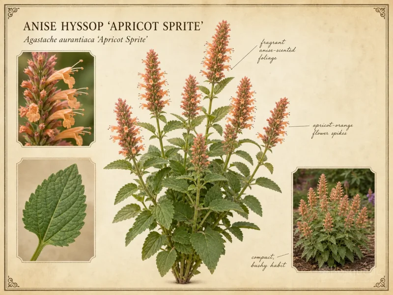 Anise Hyssop ‘Apricot Sprite’ (Agastache aurantiaca ‘Apricot Sprite’)