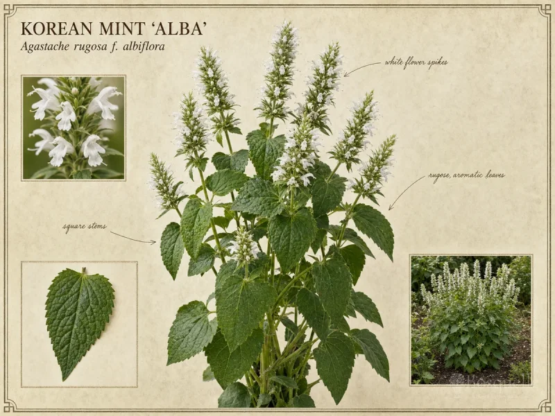 Korean Mint ‘Alba’ (Agastache rugosa f. albiflora)