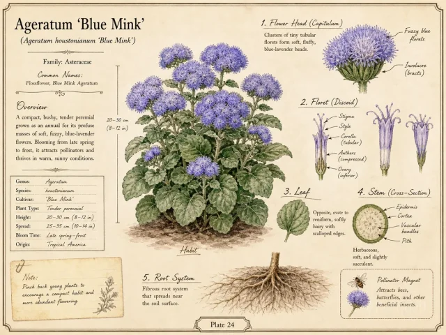 Ageratum 'Blue Mink'