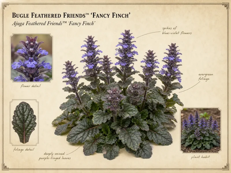Bugle Feathered Friends™ ‘Fancy Finch’ (Ajuga Feathered Friends™ ‘Fancy Finch’)