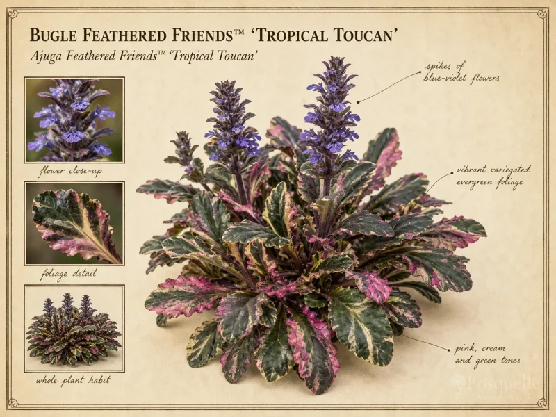 Bugle Feathered Friends™ ‘Tropical Toucan’ (Ajuga Feathered Friends™ ‘Tropical Toucan’)