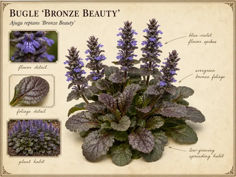 Bugle ‘Bronze Beauty’ (Ajuga reptans ‘Bronze Beauty’)