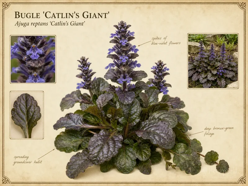 Bugle ‘Catlin’s Giant’ (Ajuga reptans ‘Catlin’s Giant’)