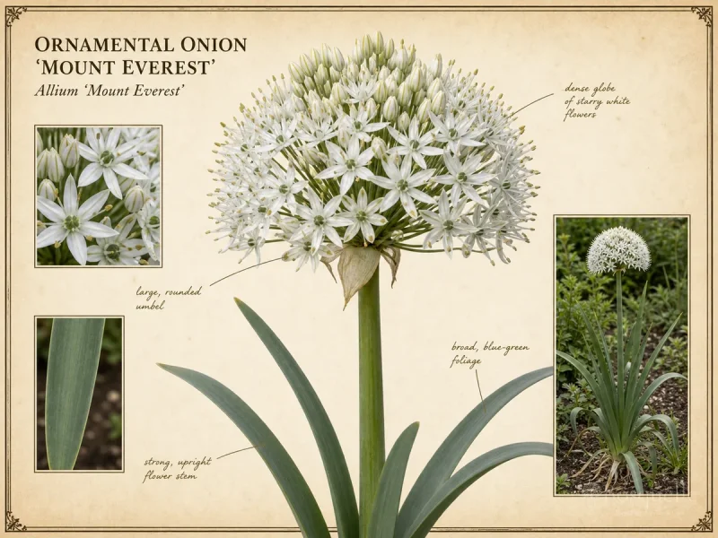 Ornamental Onion ‘Mount Everest’ (Allium ‘Mount Everest’)