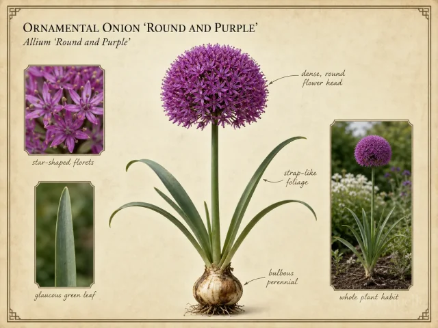 Ornamental Onion 'Round and Purple'