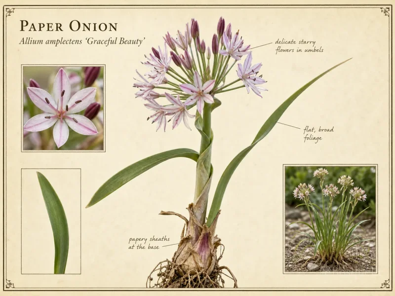 Paper Onion (Allium amplectens ‘Graceful Beauty’)