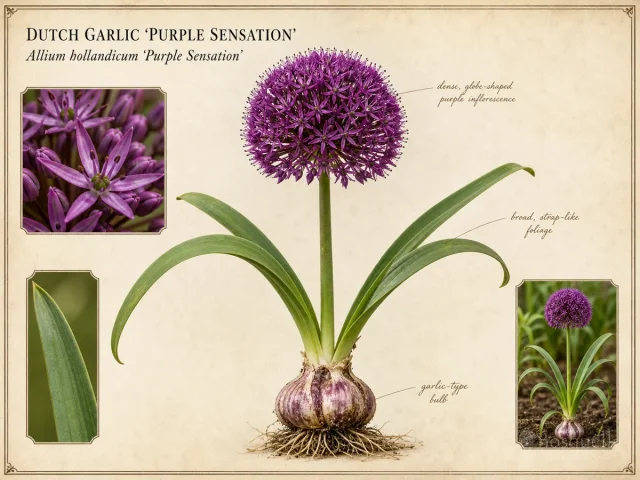 Dutch Garlic ‘Purple Sensation’ — How to pot an ornamental allium