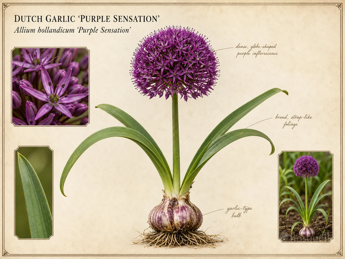Dutch Garlic ‘Purple Sensation’ (Allium hollandicum ‘Purple Sensation’)