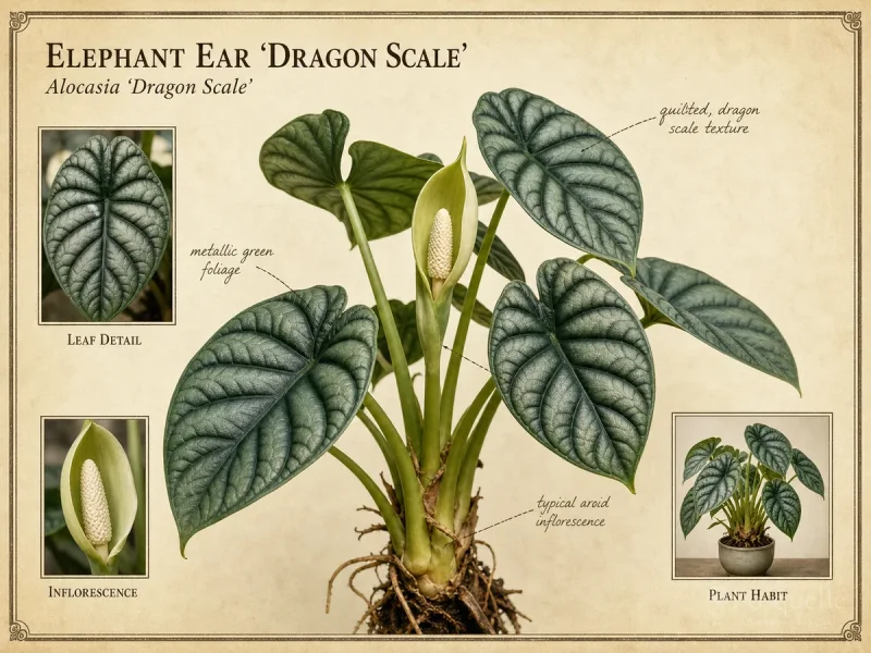 Elephant Ear ‘Dragon Scale’ (Alocasia ‘Dragon Scale’)