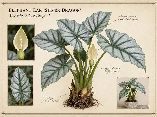 Elephant Ear ‘Silver Dragon’