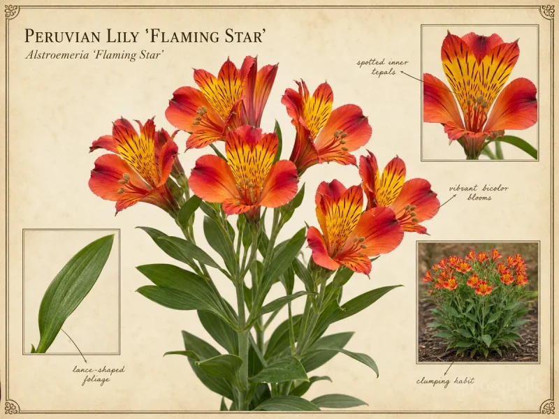 Peruvian Lily 'Flaming Star'