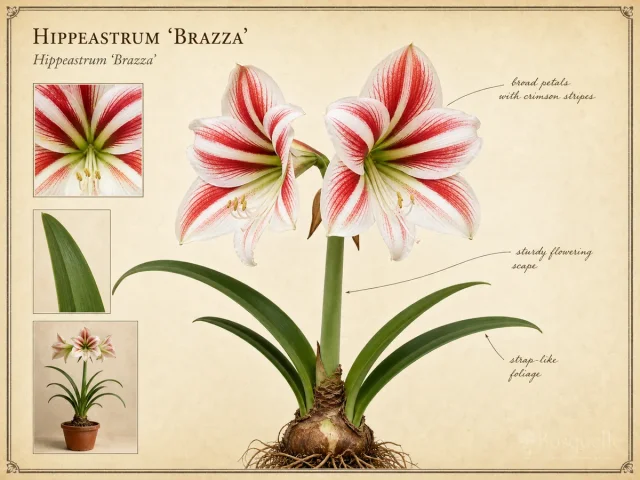 Hippeastrum ‘Brazza’ (Amaryllis ‘Brazza’)