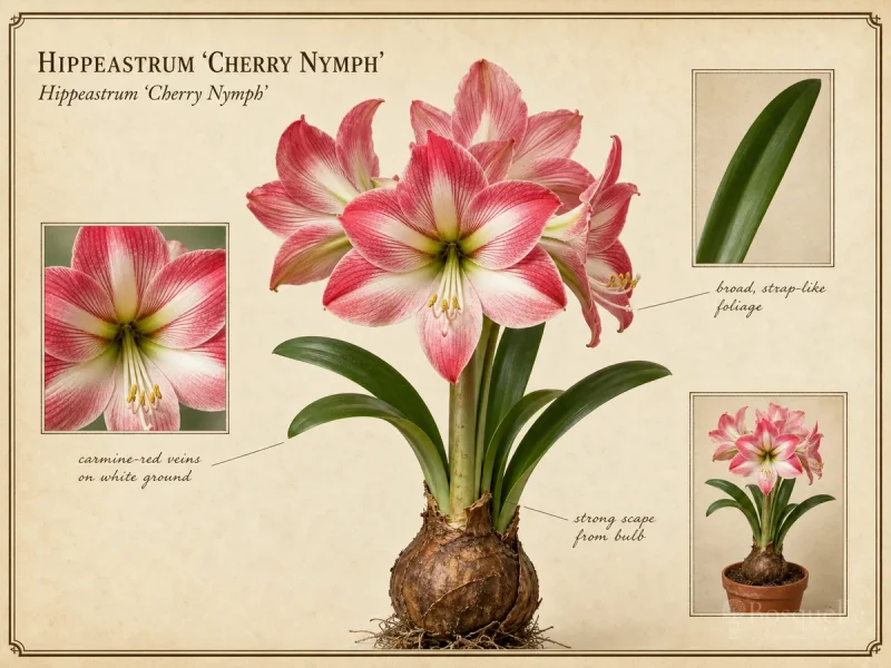 Hippeastrum ‘Cherry Nymph’ (Amaryllis ‘Cherry Nymph’)