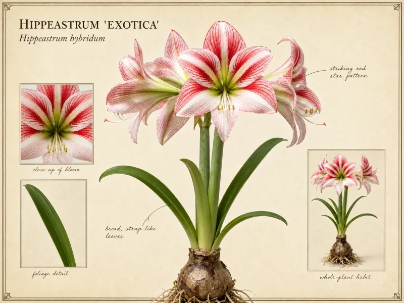 Hippeastrum ‘Exotica’ (Amaryllis ‘Exotica’)