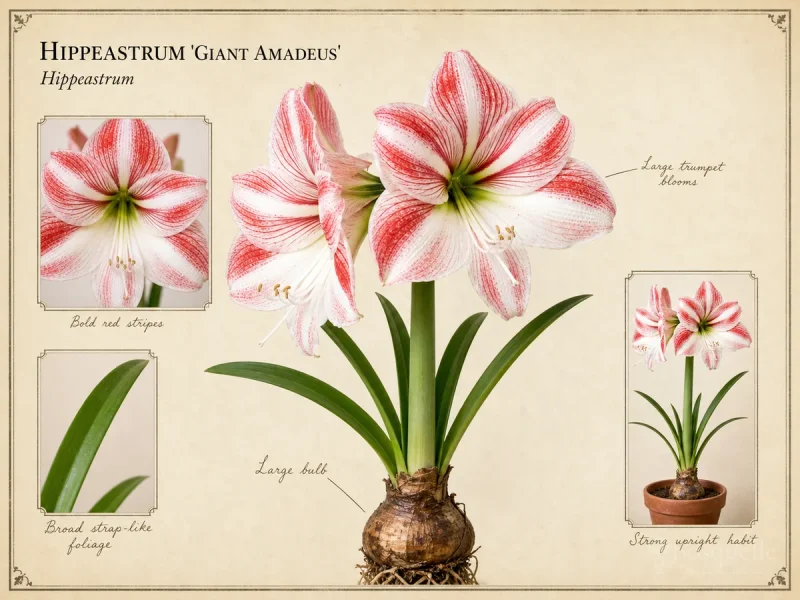 Hippeastrum ‘Giant Amadeus’ (Amaryllis ‘Giant Amadeus’)
