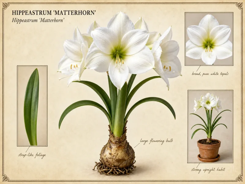 Hippeastrum ‘Matterhorn’ (Amaryllis ‘Matterhorn’)