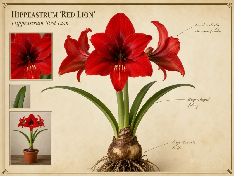 Hippeastrum ‘Red Lion’ (Amaryllis ‘Red Lion’)